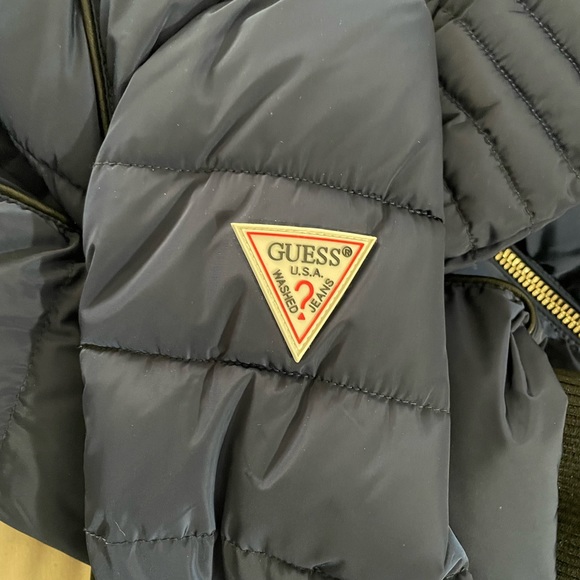 Beautiful Blue Guess Winter Down Jacket.Size Medium. - Picture 8 of 11